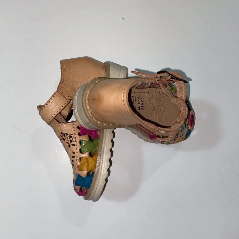 🥰Tres Reinas Original Leather Blue Tag Detailed Craftsmanship Kids Shoes Size 6C